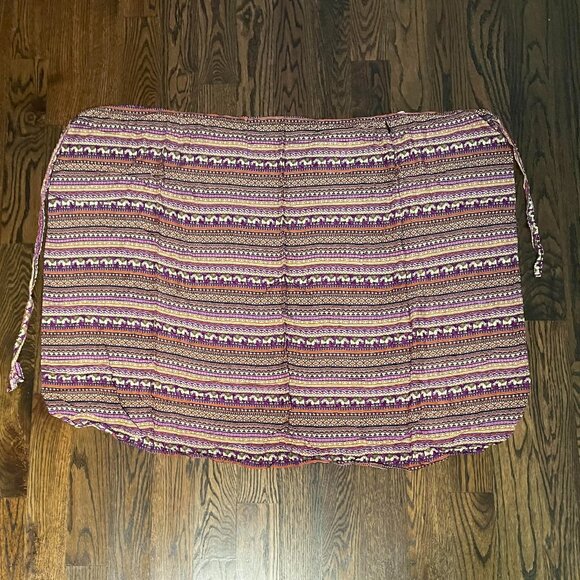 Purchased in Thailand: 3 Thai Elephant Print Wrap Skirts - Picture 3 of 5